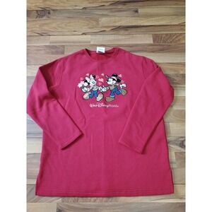 Disney Mickey & Minnie Mouse Valentine Sweatshirt Sz‎ L